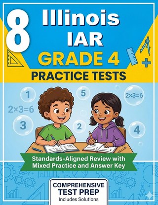 8 Illinois IAR Grade 4 Math Practice Tests