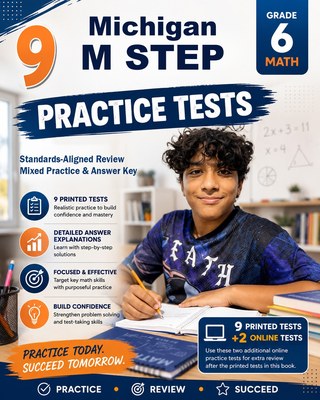9 Michigan M STEP Grade 6 Math Practice Tests