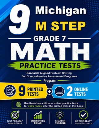 9 Michigan M STEP Grade 7 Math Practice Tests