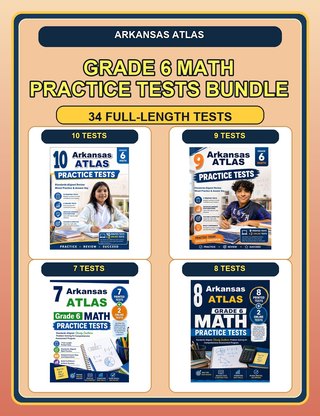 The Arkansas ATLAS Grade 6 Math Practice Tests Bundle