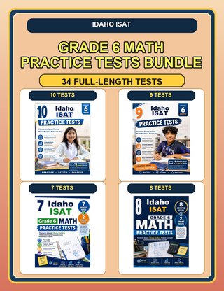 The Idaho ISAT Grade 6 Math Practice Tests Bundle