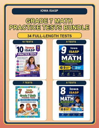 The Iowa ISASP Grade 7 Math Practice Tests Bundle