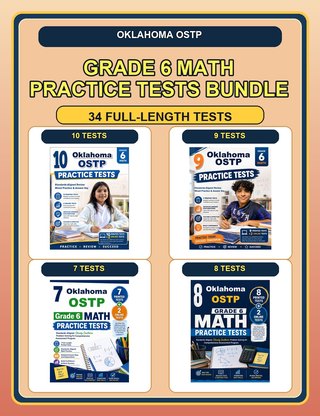 The Oklahoma OSTP Grade 6 Math Practice Tests Bundle