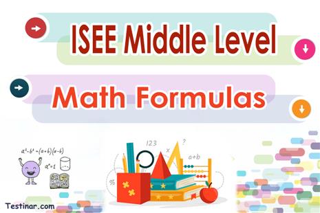 ISEE Middle Level Math Formulas