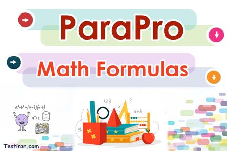ParaPro Math Formulas