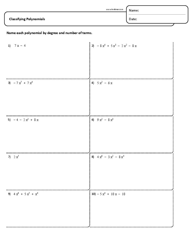 Classifying Polynomials