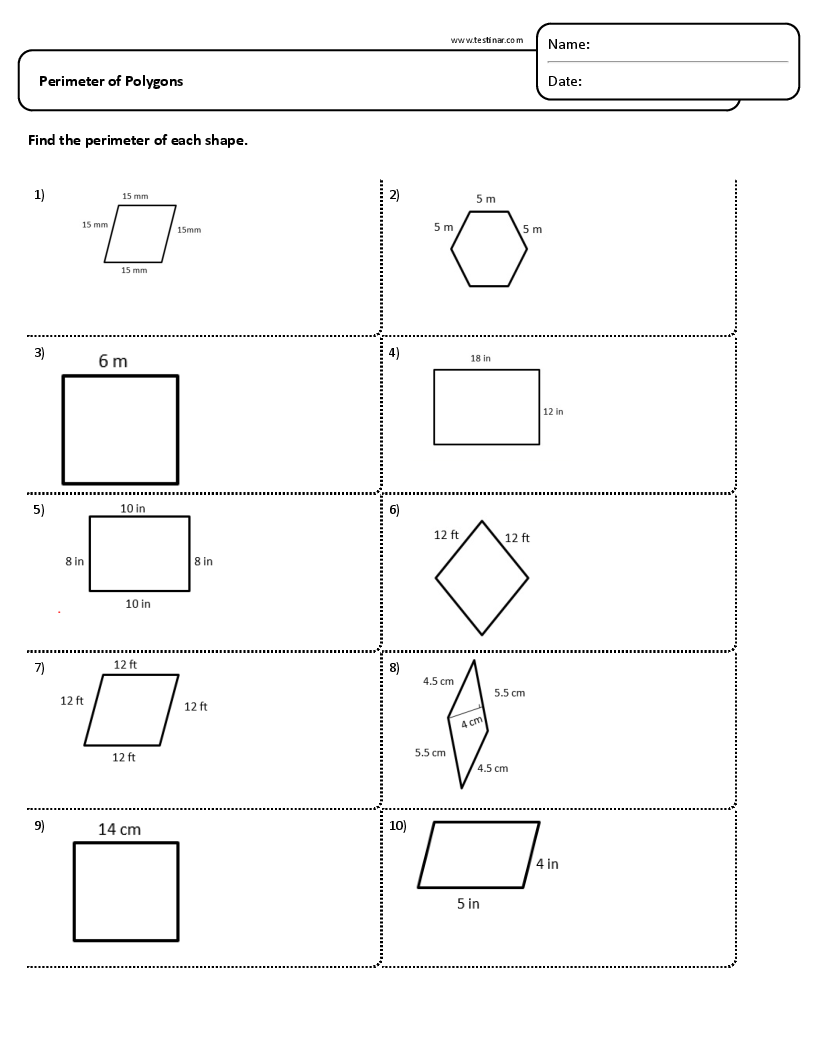 Perimeter of Polygons