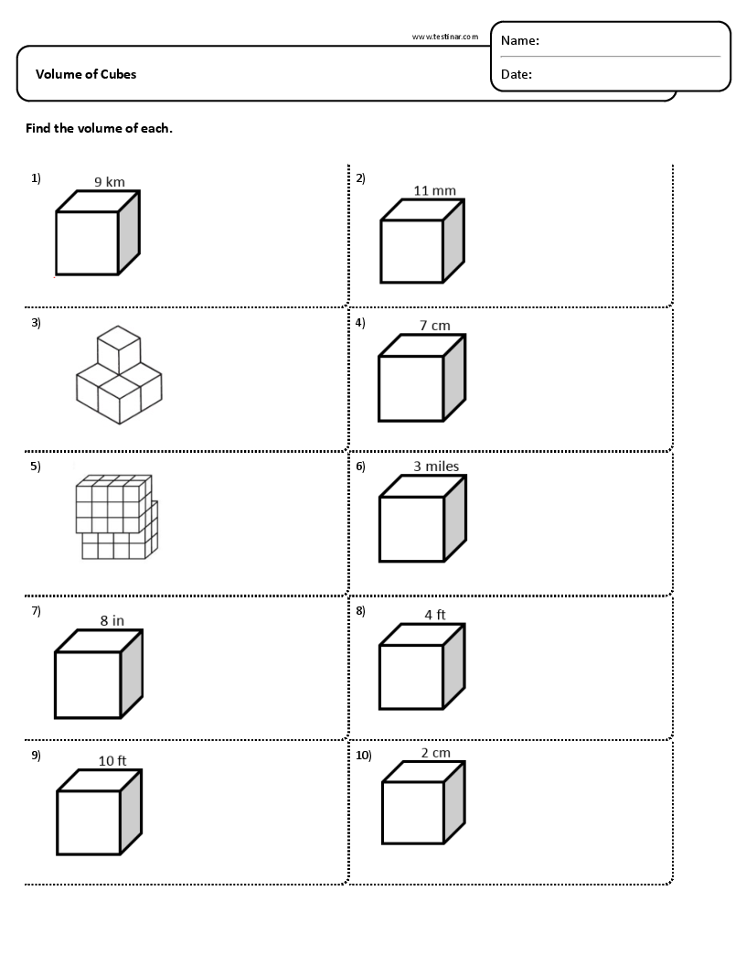 Volume of Cubes
