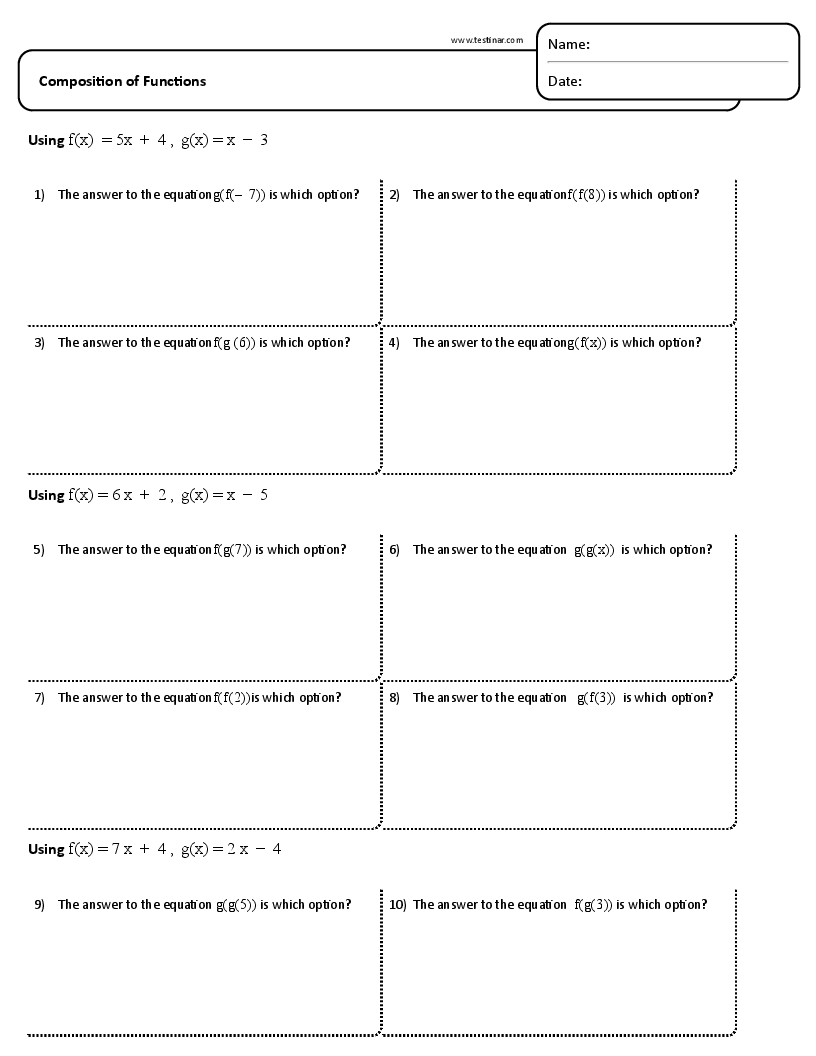 Composition of Functions