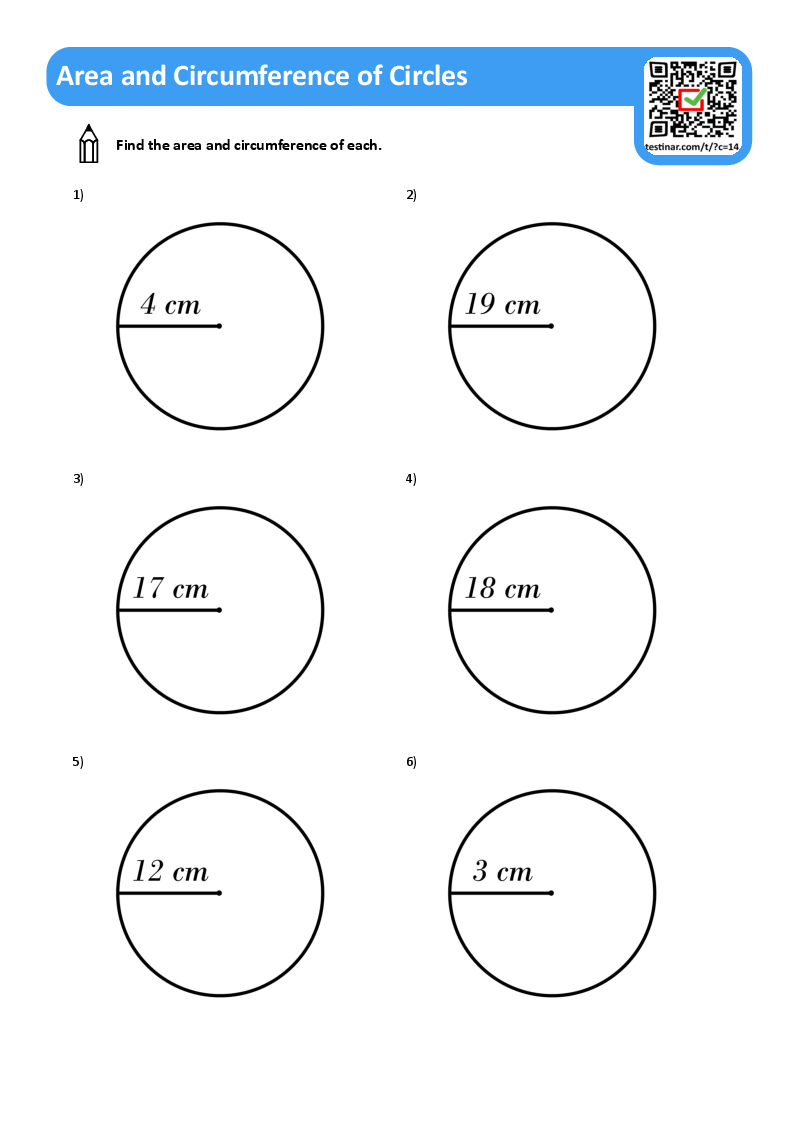 Area and Circumference of Circles