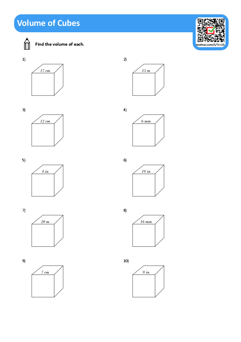 Volume of Cubes