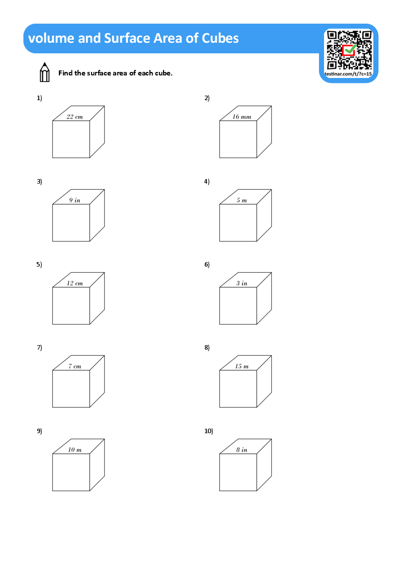 volume and Surface Area of Cubes