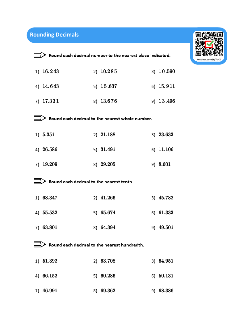 Rounding Decimals