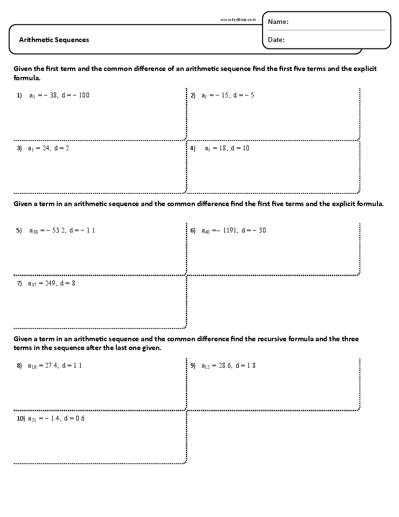 Arithmetic Sequences