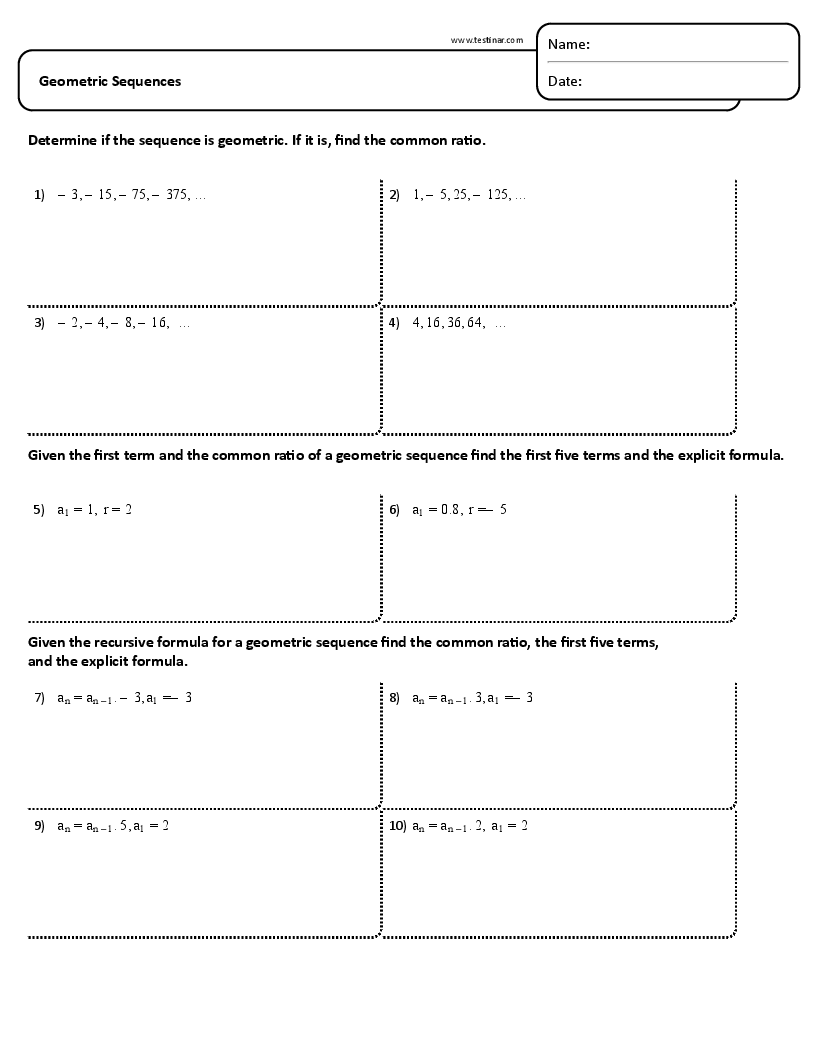 Geometric Sequences
