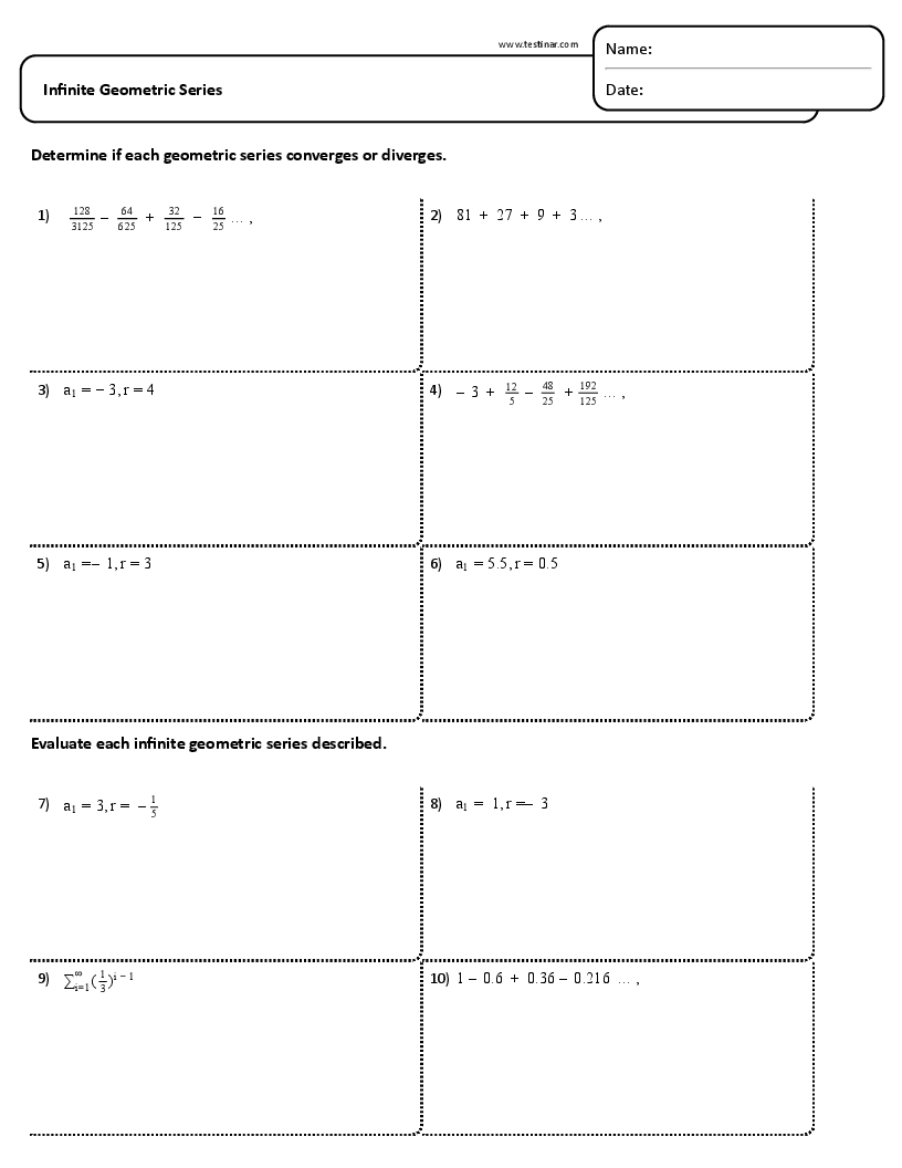 Infinite Geometric Series